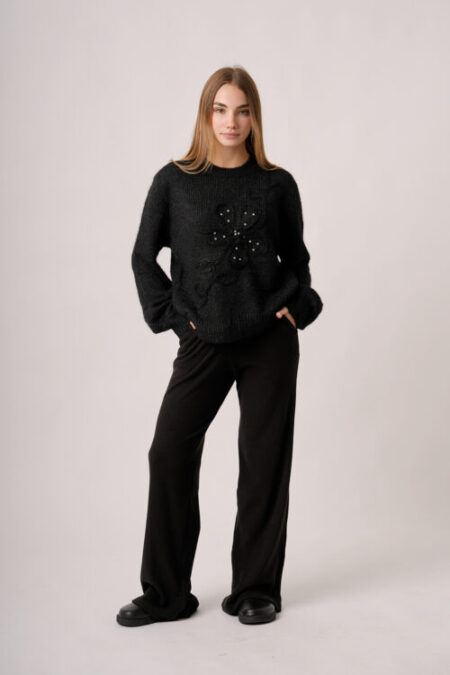 Sweater 1 Flor Con Tachas Valentina - Imagen 4