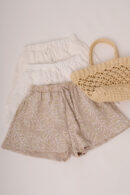 Short Cey Broderie Puffing Hojas Lika