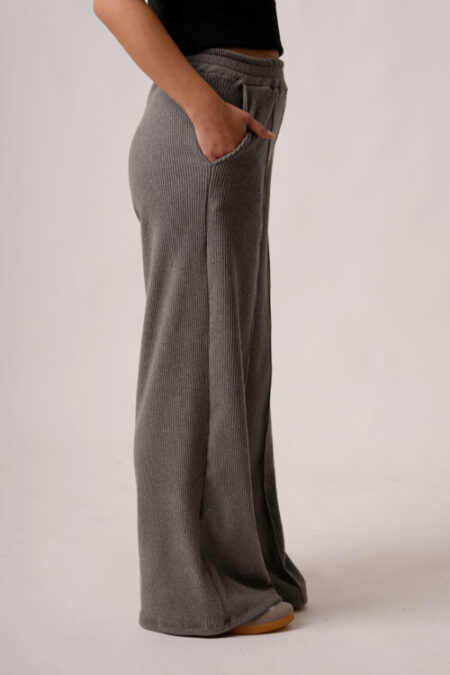 Palazzo Wide Leg Morley Baston Fino Con Fuelle Regy - Imagen 4