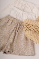 Short Cey Broderie Puffing Hojas Lika
