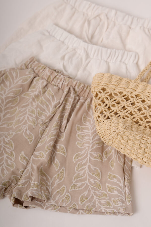 Short Cey Broderie Puffing Hojas Lika