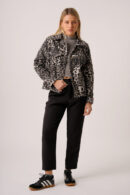 Saco Corto Paño Estampado Animal Print Drop