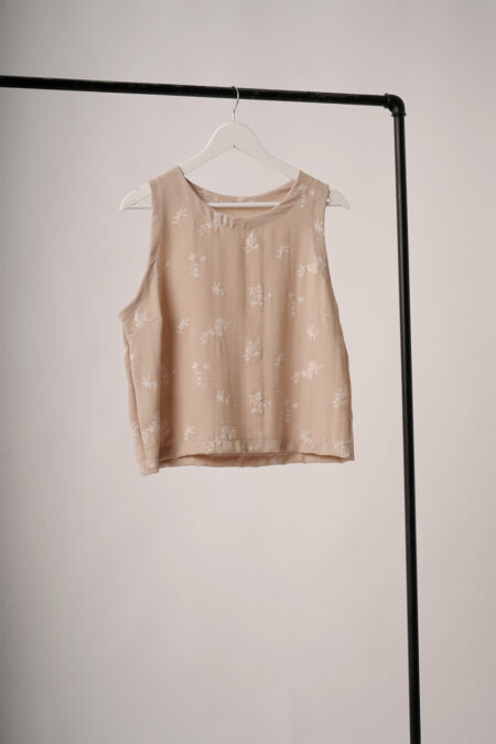 Musculosa Cey Broderie Puffing Ramitas Ravena - Imagen 3