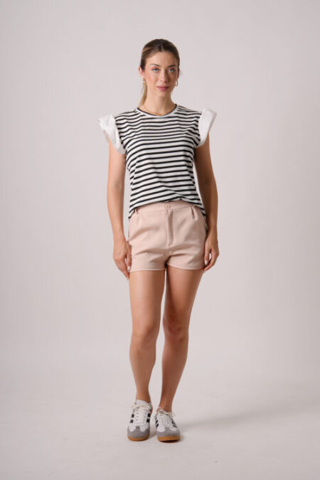 Musculosa Merlina Estampado Raya Mediana Mangas Poplin Ralo - Imagen 3