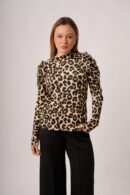 Buzo Manga Princesa Merlina Estampada Animal Print Gisel
