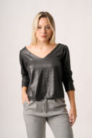 Remera Manga 3/4 Cuello V Cey Foil Ossy