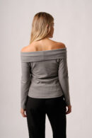 Remera Morley Ribb Belgica Manga Larga Cuello Volcado Ross