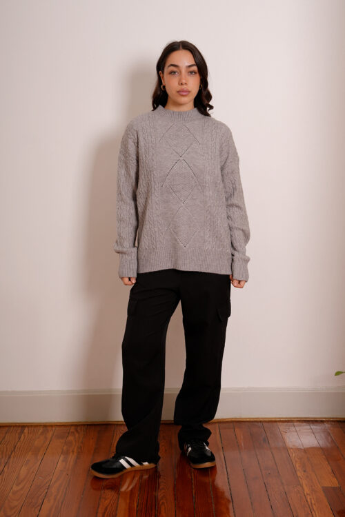 Sweater Amplio Dibujo Rombo Montevideo