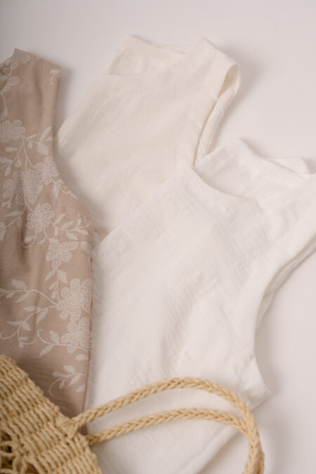 Musculosa Cey Broderie Puffing Flores Celina