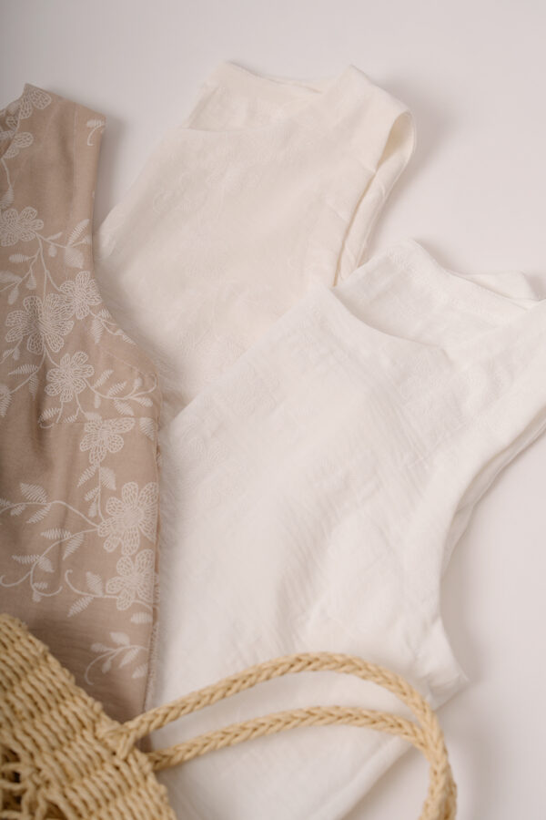 Musculosa Cey Broderie Puffing Flores Celina