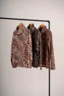 Poleron Largo Lanilla Tejido Morley Animal Print Graciela