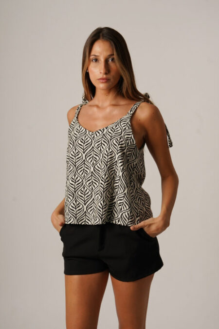 Musculosa Cey Premium Estampado Para Atar Boku