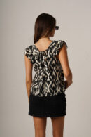 Musculosa Cey Premium Estampado Para Atar Atras Manga Volado Addy