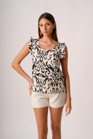Musculosa Con Gota Cey Premium Estampado Falmi 8