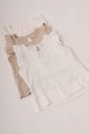 Musculosa Gota Cey Broderie Puffing Hojas Verona