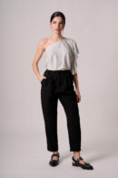 Top Lurex 1 Hombro Con Volado Al Costado Ceci