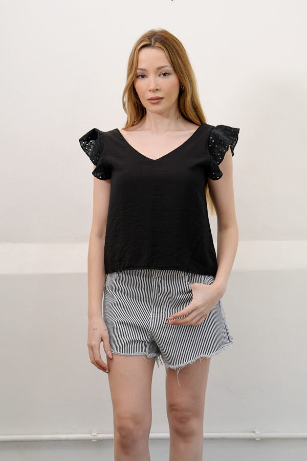 Musculosa Cey Premium Manga Broderie Plano Rufi