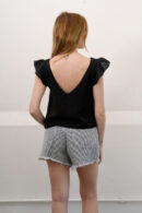 Musculosa Cey Premium Manga Broderie Plano Rufi