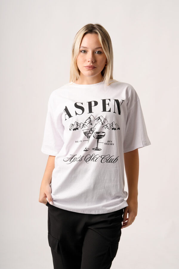 Remeron Jersey Peinado Estampa Copas Apres Ski Club Aspen