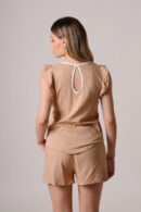 Musculosa Lino Con Gota Rayado Maly
