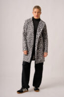 Saco Largo Paño Estampado Animal Print Fiore