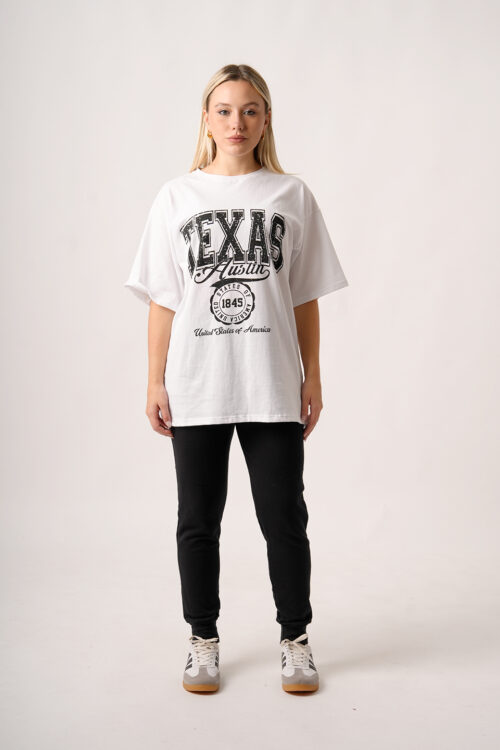 Remeron Jersey Peinado Estampa Texas Austin