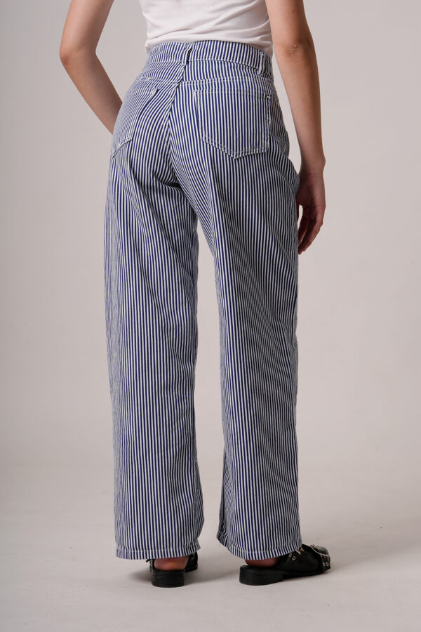 Wide Leg Gabardina Rigida Rayada Maciel