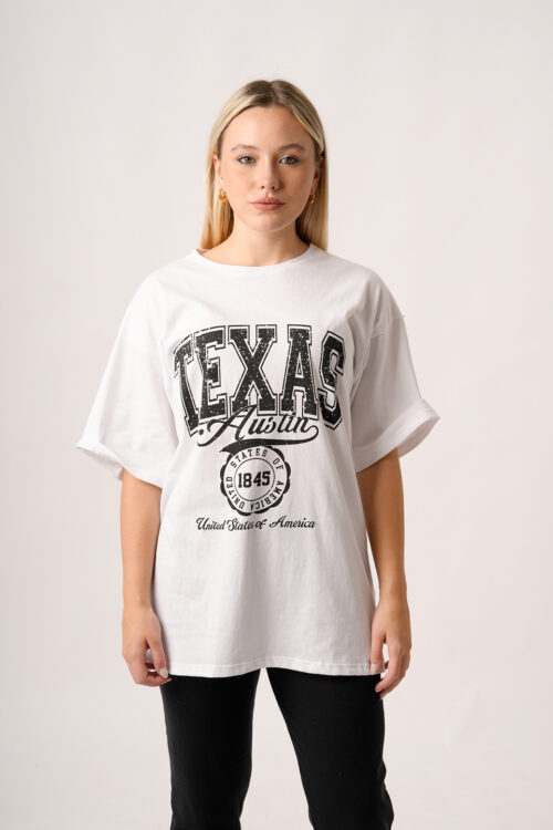 Remeron Jersey Peinado Estampa Texas Austin
