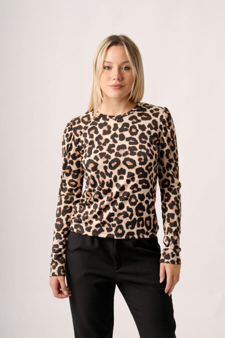 Buzo Manga Princesa Con Moño Atras Merlina Estampada Animal Print Sofia