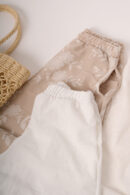 Palazzo Cey Broderie Puffing Estampado Flores Loana