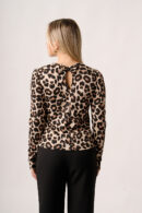 Buzo Manga Princesa Con Moño Atras Merlina Estampada Animal Print Sofia
