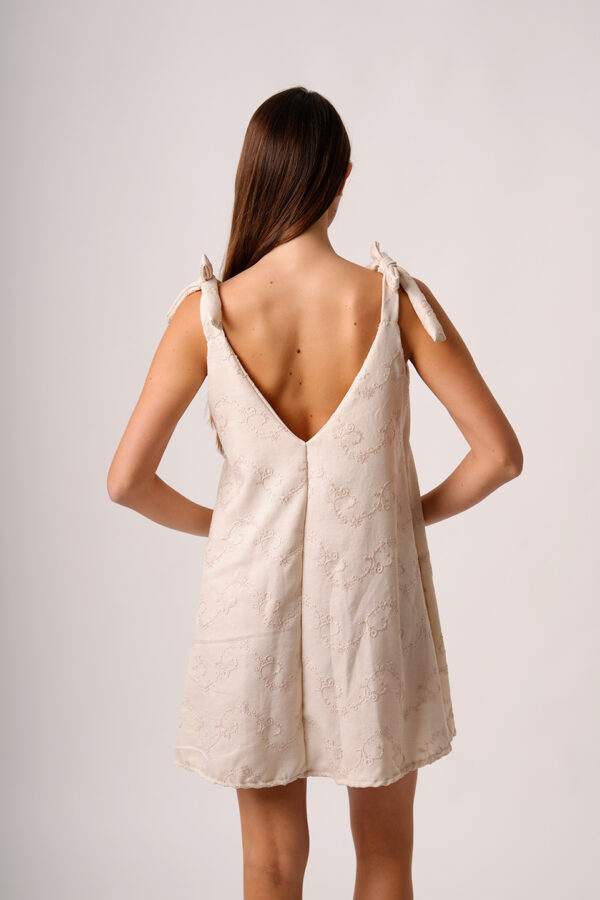 Solero Para Atar Lino Twill Broderie Marky