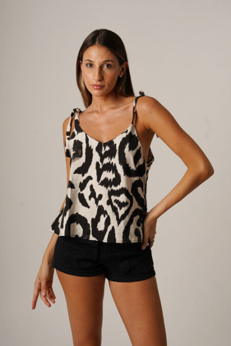 Musculosa Cey Premium Estampado Para Atar Veska