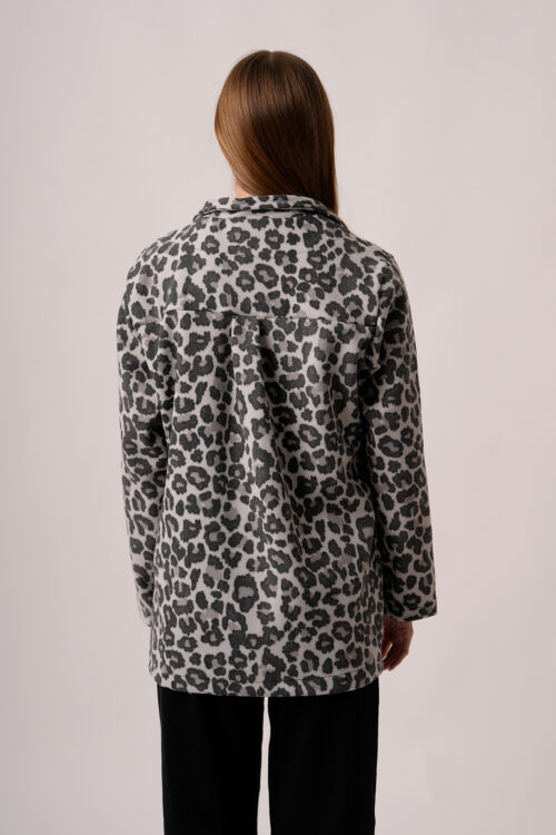 Saco Mediano Paño Estampado Animal Print Ridoy