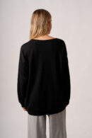 Maxibuzo Rustico Frizado Cuello Redondo Estampa Italia Romantica Venice