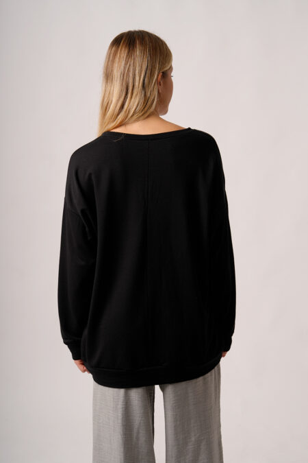 Maxibuzo Rustico Frizado Cuello Redondo Estampa Italia Romantica Venice - Imagen 4