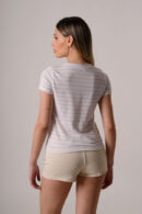 Remera Manga Corta Modal Rayado Grueso Gels 2