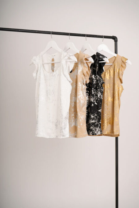 Musculosa Con Gota Morley Lurex Vintage Dolva - Imagen 2