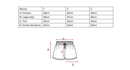 Short Lino Rayado Con Elastico Y 3 Botones Nerina - Imagen 5