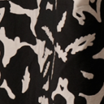 Musculosa Cey Premium Estampado Para Atar Atras Manga Volado Cachi - Negro