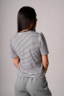 Remera Manga Corta Modal Rayado Fino Ray