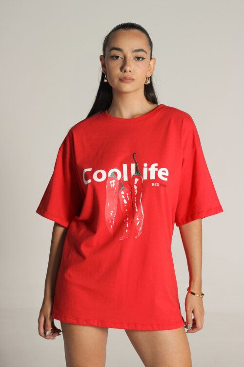 Remeron Jersey Peinado Estampa Red Chili Cool Life
