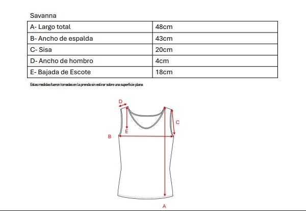 Musculosa Cey Premium Manga Broderie Savanna