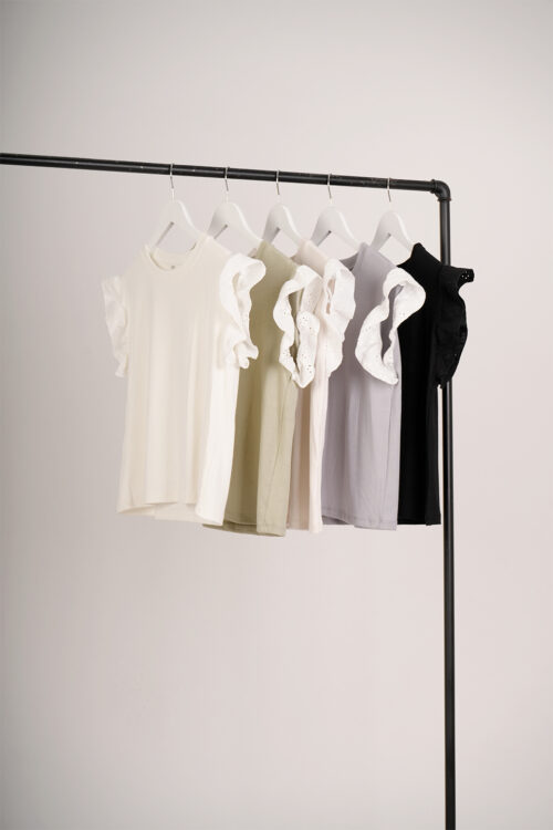 Musculosa Liso Ribb Volado Broderie Asia