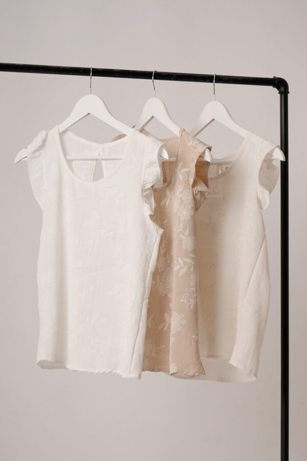 Musculosa Gota Cey Broderie Puffing Flores Eve