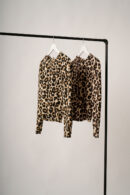 Buzo Manga Princesa Con Moño Atras Merlina Estampada Animal Print Sofia