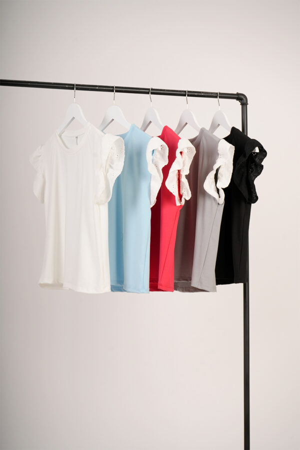Musculosa Liso Ribb Volado Broderie Asia