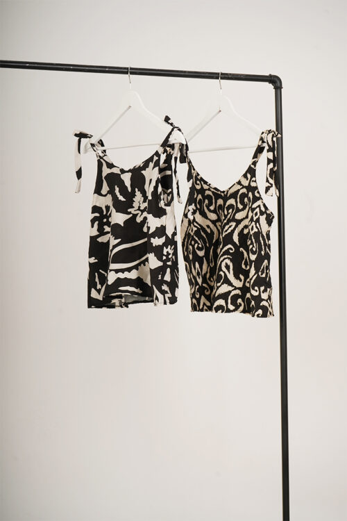 Musculosa Cey Premium Estampado Para Atar Zuna