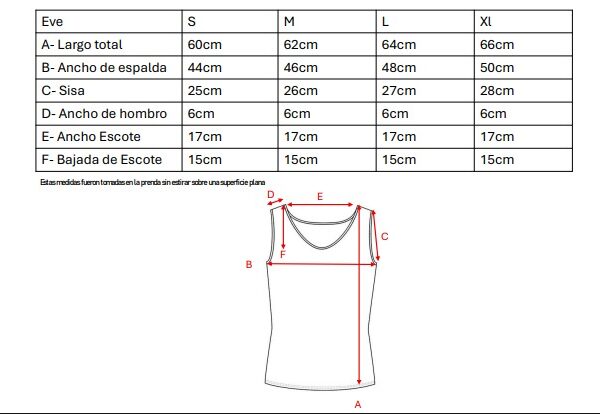 Musculosa Gota Cey Broderie Puffing Flores Eve
