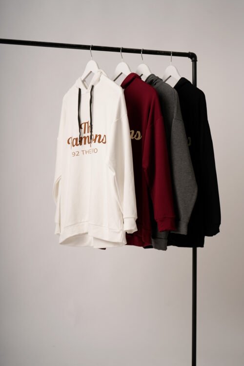 Maxibuzo Rustico Frizado Con Capucha Estampa The Hamptons